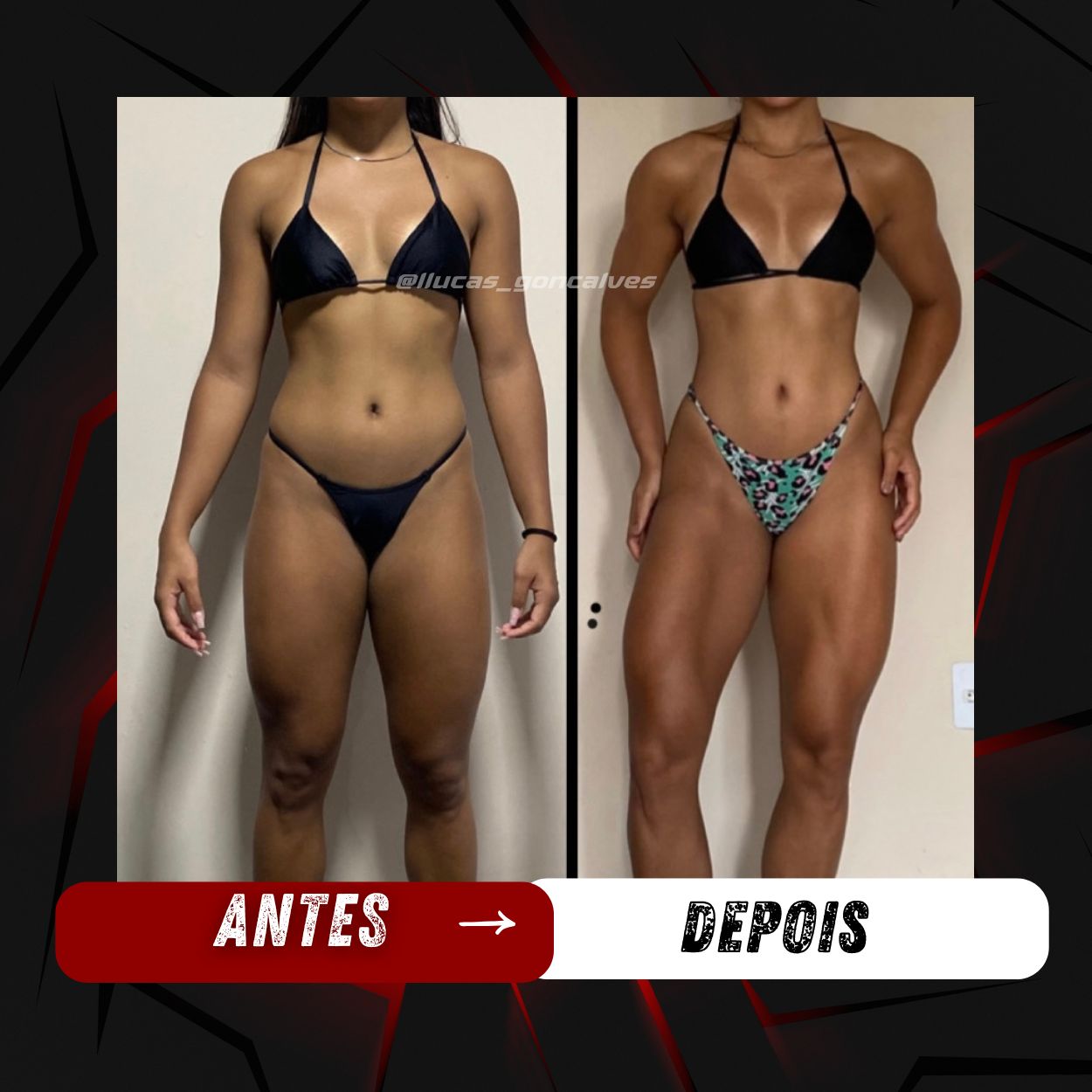 Antes e depois de aluno