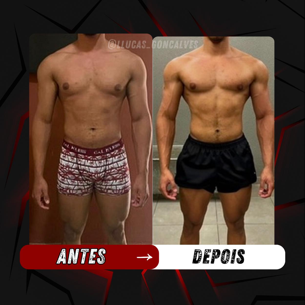 Antes e depois de aluno