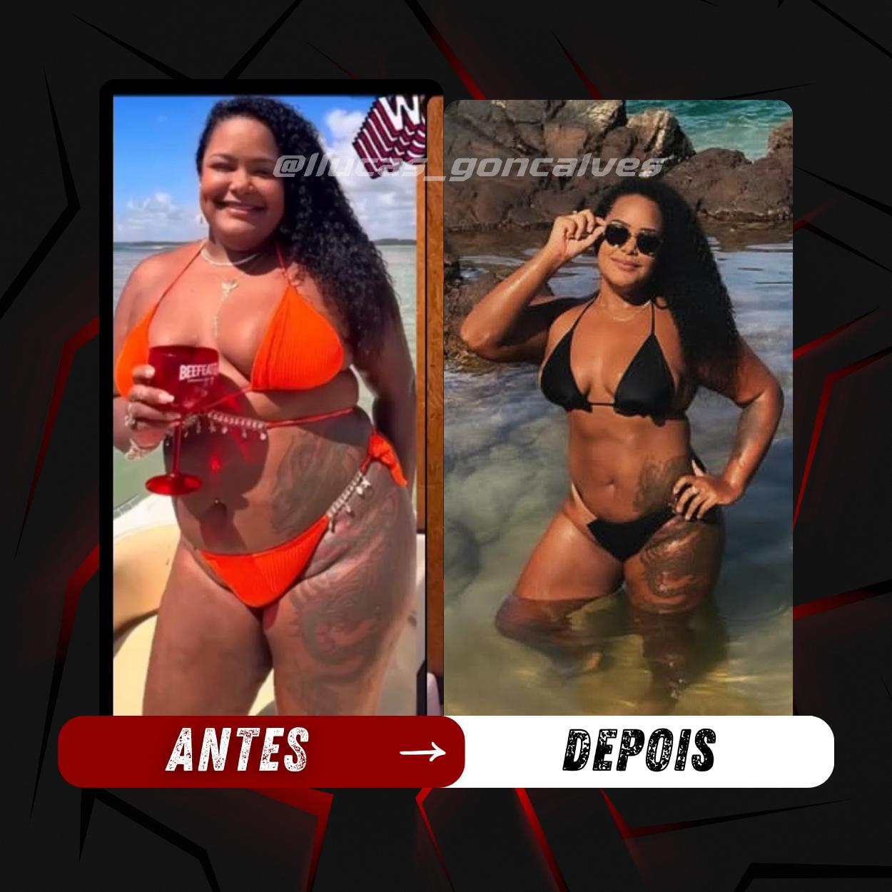 Antes e depois de aluno