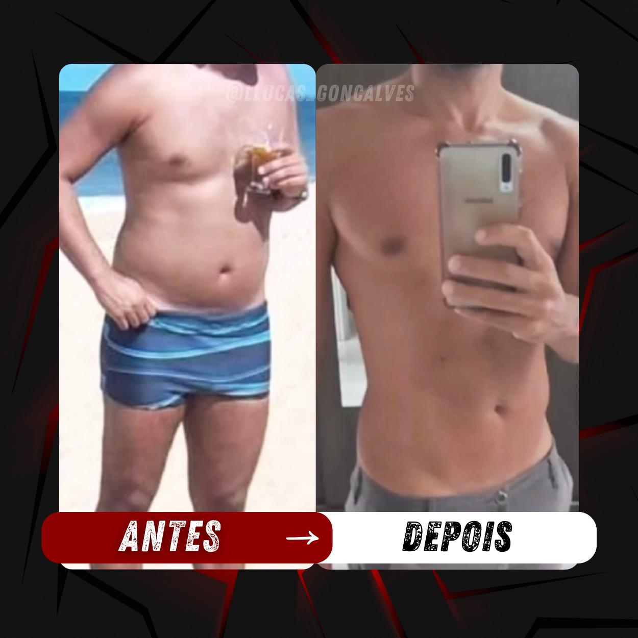Antes e depois de aluno